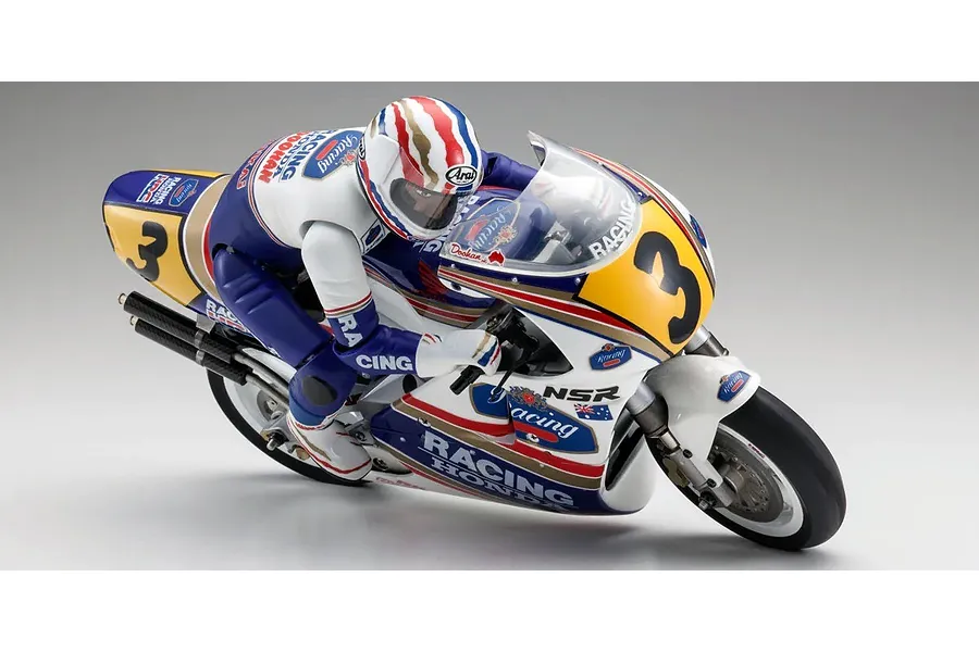 Kyosho Honda NSR500 1991 Hanging On RC Motorcycle 1/8 Kit image 137185