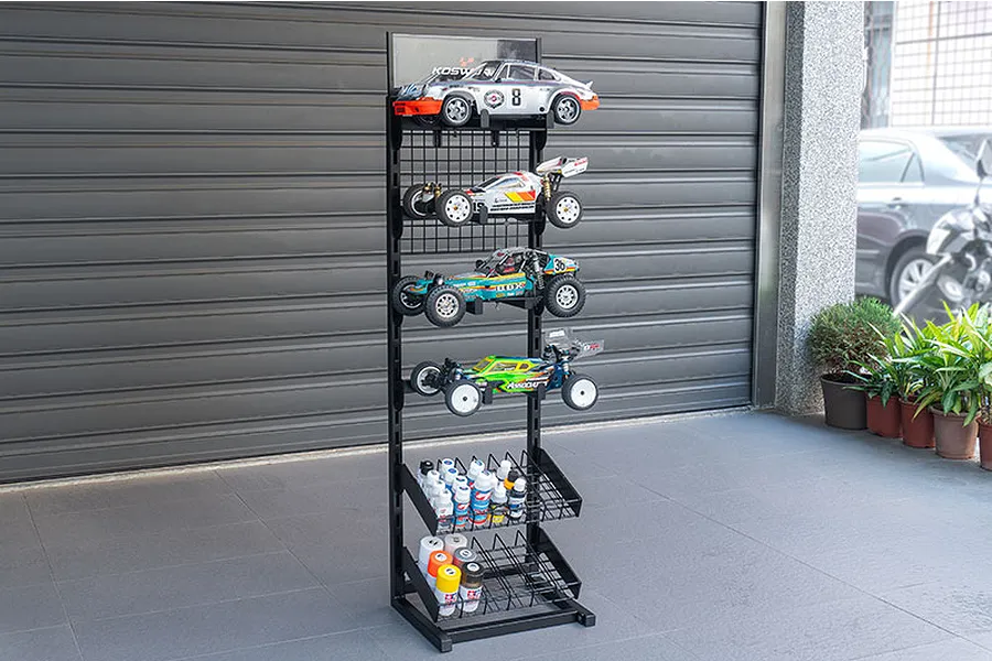 Koswork RC Car Rack/Display Stand with Fluid &amp;amp; Paint Racks image 137196