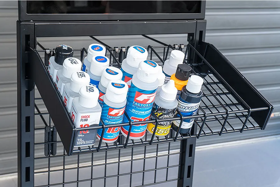 Koswork RC Car Rack/Display Stand with Fluid &amp;amp; Paint Racks image 137200