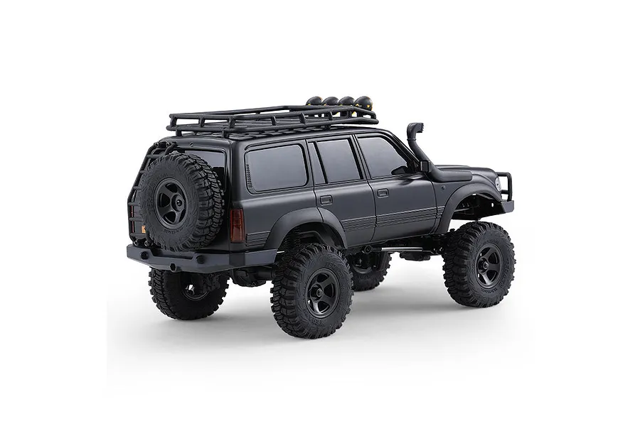FMS FCX18 Toyota Land Cruiser 80 RC Rock Crawler Electric Brushless 4WD 1/18 Scale RTR - Black image 137268