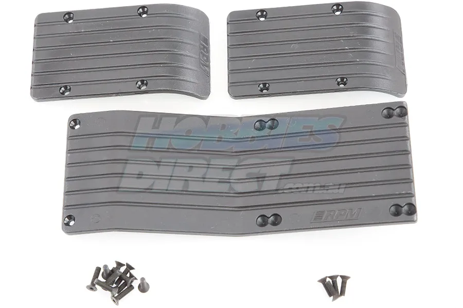 RPM Black T/E-Maxx (4908 &amp;amp; 3905) Skid Plate Set image 13728