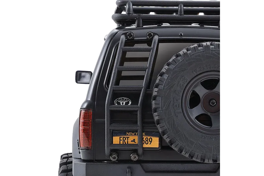 FMS FCX18 Toyota Land Cruiser 80 RC Rock Crawler Electric Brushless 4WD 1/18 Scale RTR - Black image 137276