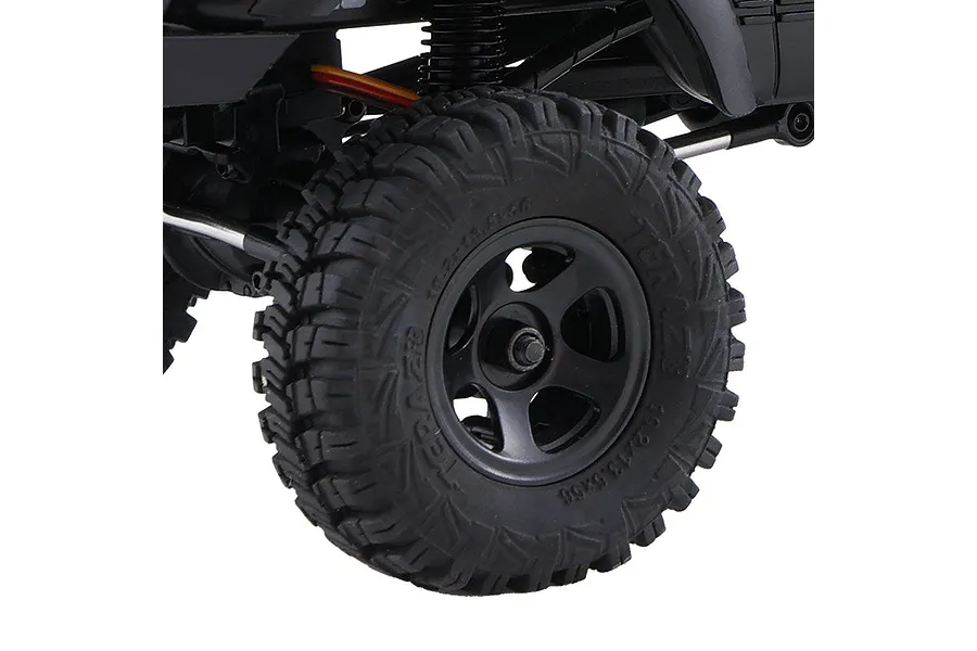 FMS FCX18 Toyota Land Cruiser 80 RC Rock Crawler Electric Brushless 4WD 1/18 Scale RTR - Black image 137277