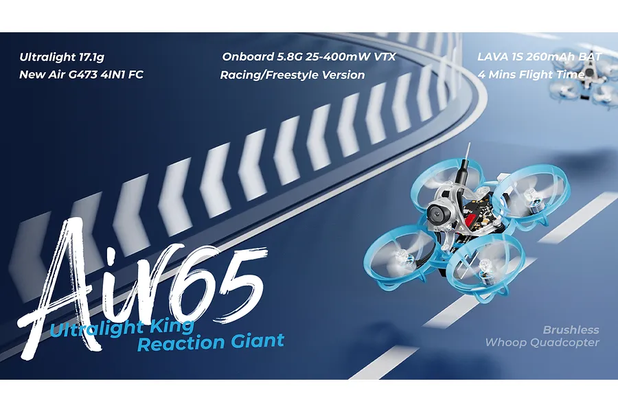 BetaFPV Air65 Brushless Whoop ELRS Racing Drone - Drone Only image 137546