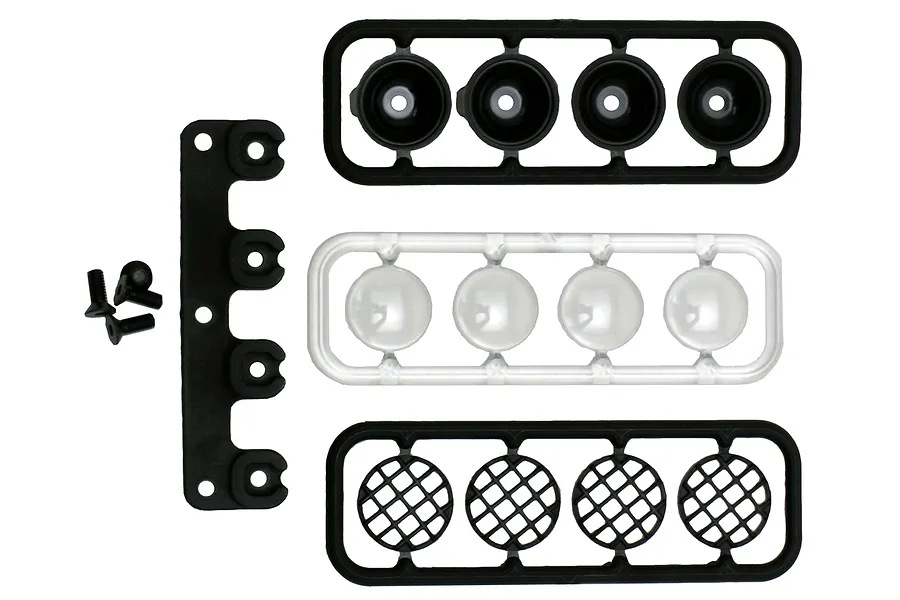 RPM Black Slash 2WD/Nitro Slash/SC10/SCTE RPM Front Bumper Light Bucket Set image 13757