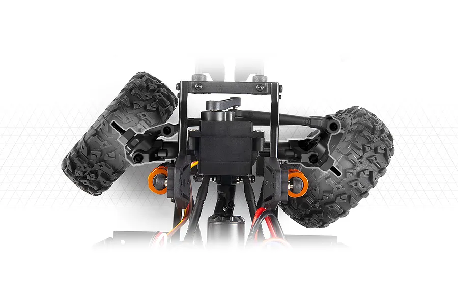 HPI Venture18 Flux-T 1985 Toyota Hilux SR5 RC Rock Crawler Electric Brushless 4WD 1/18 Scale RTR - Creme image 137657