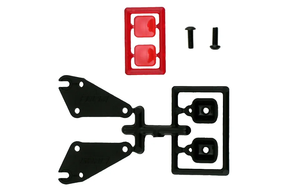 RPM Black Slash 2WD/Slash 4WD/SC10 2WD Bumper Tail Light Set image 13769