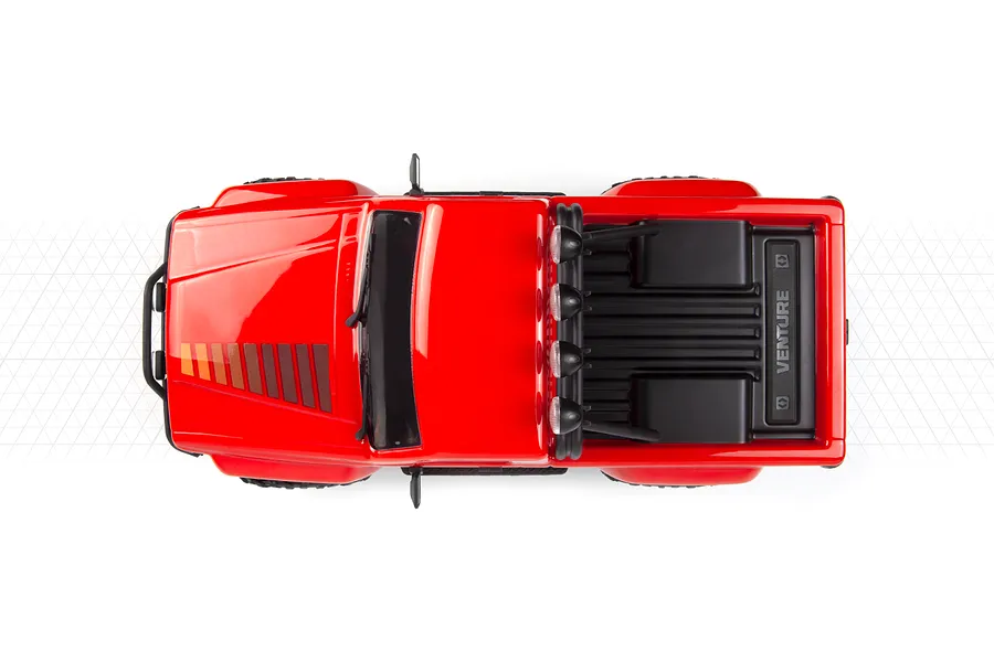 HPI Venture18 Flux-T 1985 Toyota Hilux SR5 RC Rock Crawler Electric Brushless 4WD 1/18 Scale RTR - Red image 137695