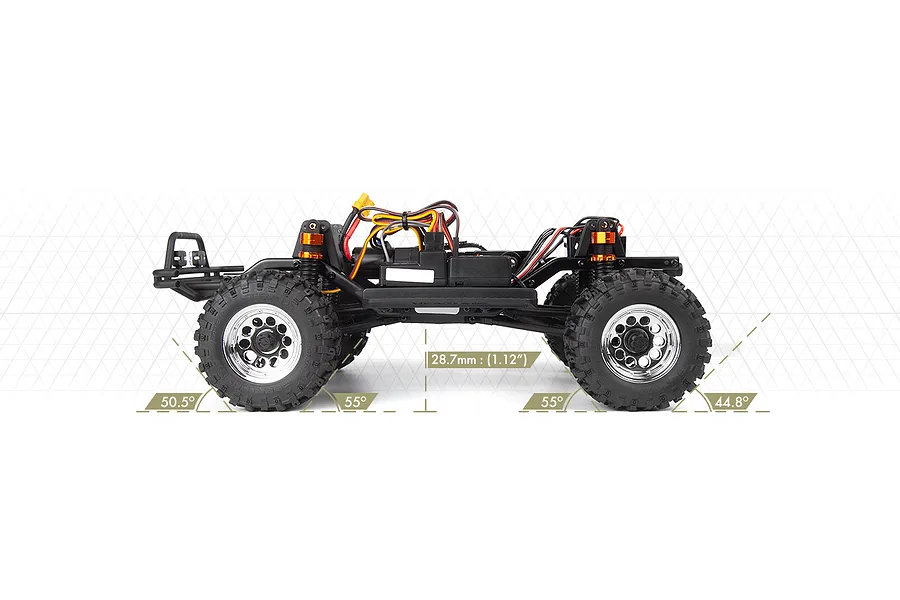 HPI Venture18 Flux-T 1985 Toyota Hilux SR5 RC Rock Crawler Electric Brushless 4WD 1/18 Scale RTR - Red image 137705