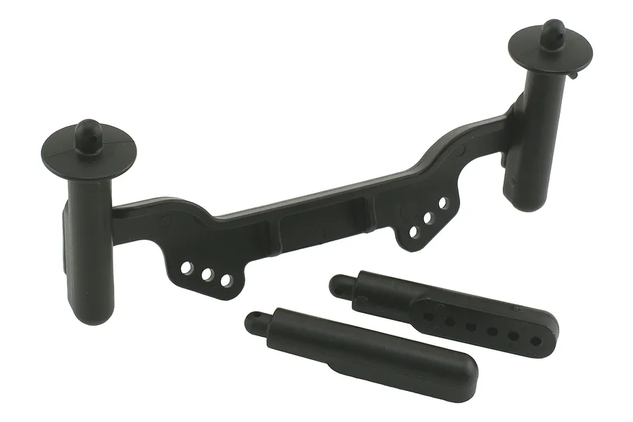RPM Black Slash 2WD/Nitro Slash Adjustable Front Body Mount Set image 13780