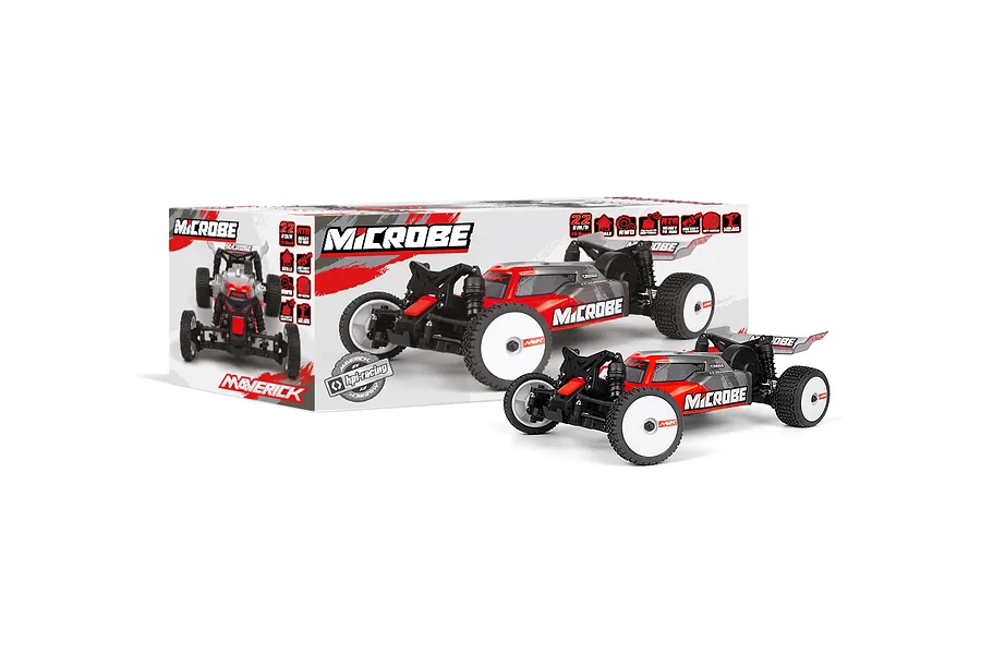 Maverick MiCROBE RC Buggy Electric 2WD 1/24 Scale RTR - Red image 137960