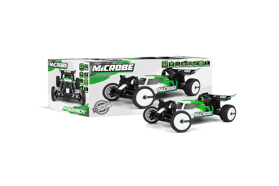 Maverick MiCROBE RC Buggy Electric 2WD 1/24 Scale RTR - Green image 137968