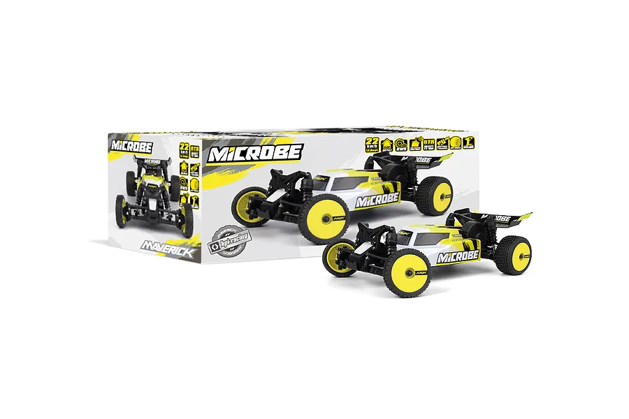 Maverick MiCROBE RC Buggy Electric 2WD 1/24 Scale RTR - Yellow image 137972