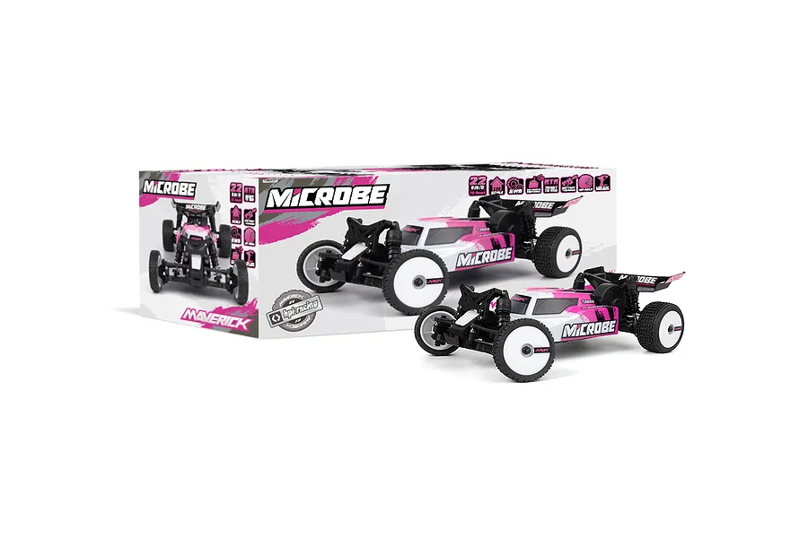Maverick MiCROBE RC Buggy Electric 2WD 1/24 Scale RTR - Pink image 137976