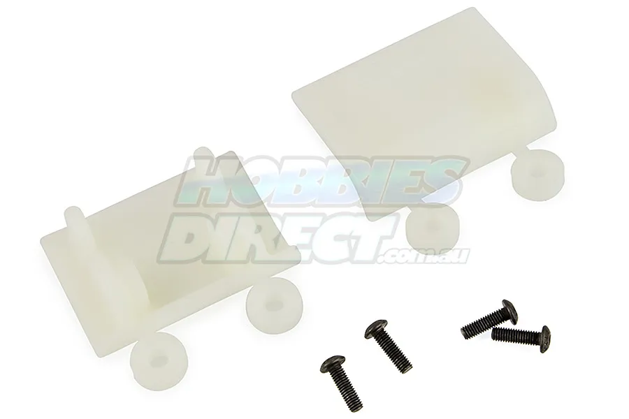 RPM Dyeable White Baja Shock Skid Plates 2Pcs image 13811