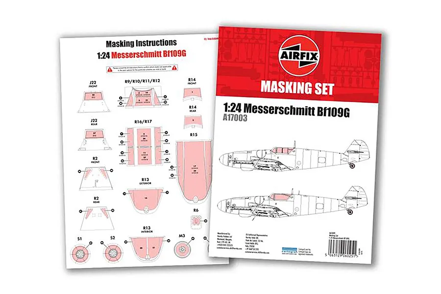 Airfix 1/24 Messerschmitt Bf109G-5/G-6 Fighter Masking Set image 1
