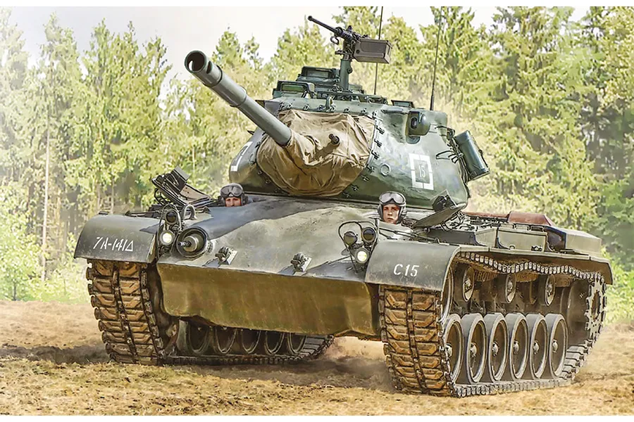 Italeri 1/35 M47 Patton Medium Tank Scaled Plastic Model Kit image 138229