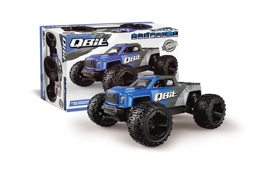 Maverick QBit RC Monster Truck Electric 4WD 1/16 Scale RTR - Blue image 138582