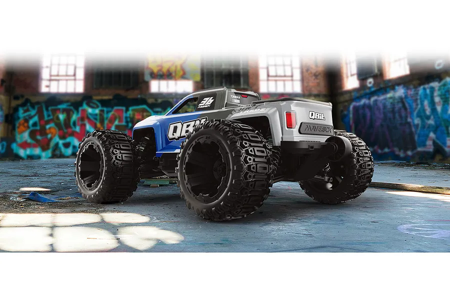 Maverick QBit RC Monster Truck Electric 4WD 1/16 Scale RTR - Blue image 138583
