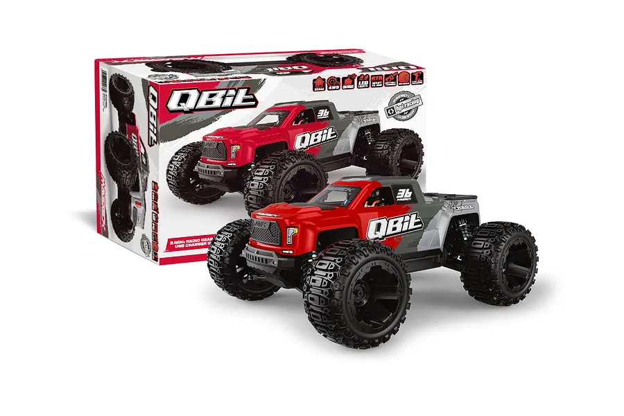 Maverick QBit RC Monster Truck Electric 4WD 1/16 Scale RTR - Red image 138591