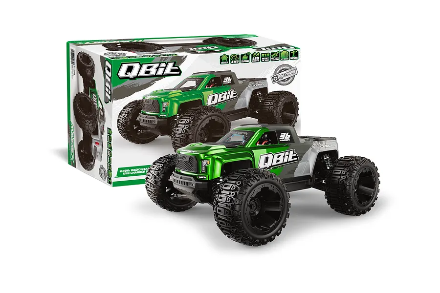 Maverick QBit RC Monster Truck Electric 4WD 1/16 Scale RTR - Green image 138594