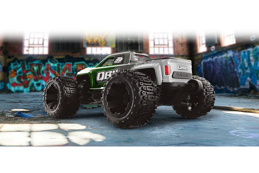 Maverick QBit RC Monster Truck Electric 4WD 1/16 Scale RTR - Green image 138595