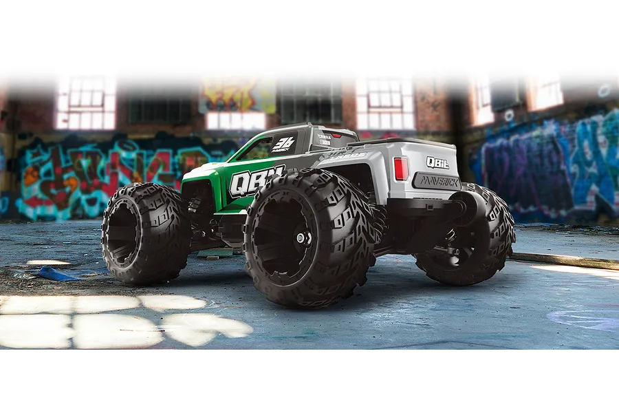 Maverick QBit Flux RC Monster Truck Electric Brushless 4WD 1/16 Scale RTR - Green image 138601
