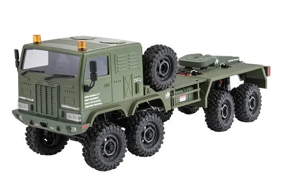 Hobby Plus CR-18P Terranaut 8X8 AWS RC Rock Crawler Electric 8WD 1/18 Scale RTR - Green image 138618