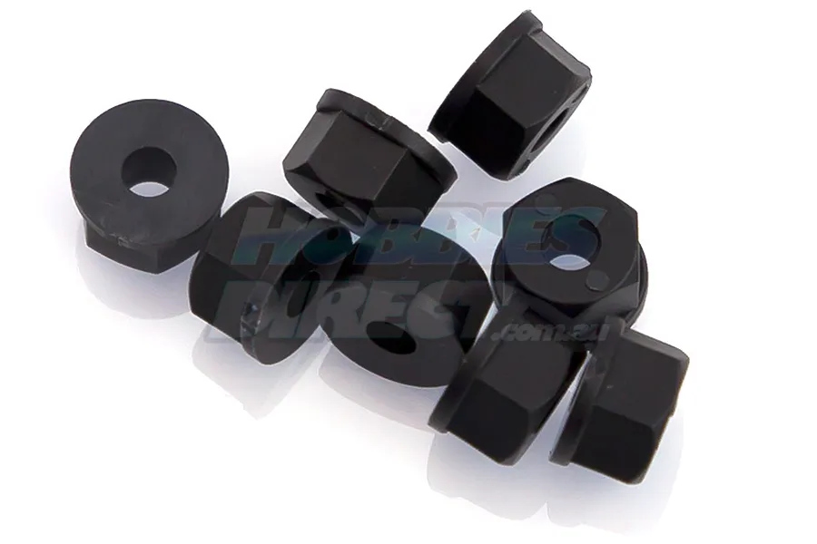 RPM Black 4mm Nyloc Nuts 8Pcs image 13877
