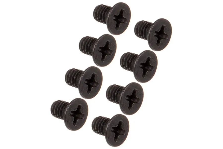 HSP 4x6mm Fine Thread Countersunk Head Screws 8Pcs image 13903