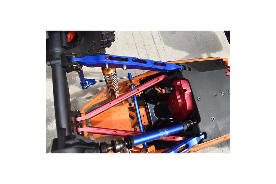 GPM Aluminium Rear Chassis Linkages 2Pcs - Blue image 3