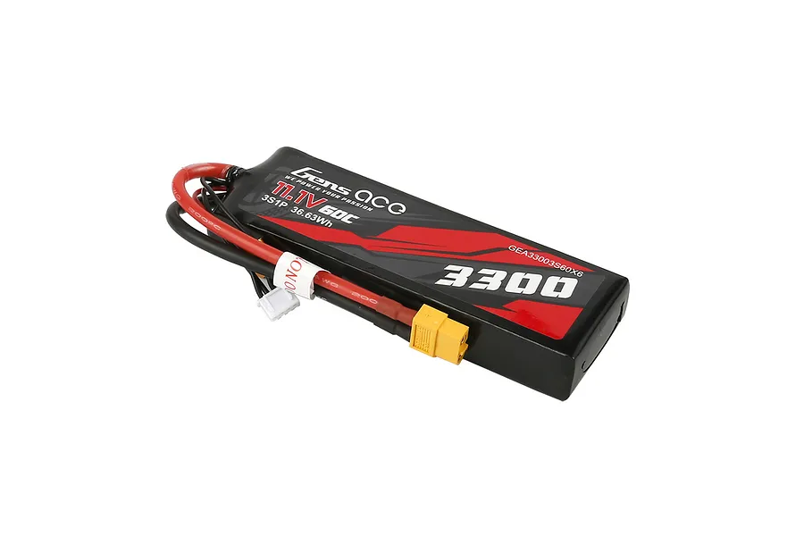 Gens Ace G-Tech 11.1V 3300mAh 60C 3S Soft Case LiPo Battery image 139102