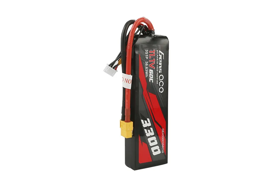 Gens Ace G-Tech 11.1V 3300mAh 60C 3S Soft Case LiPo Battery image 139103