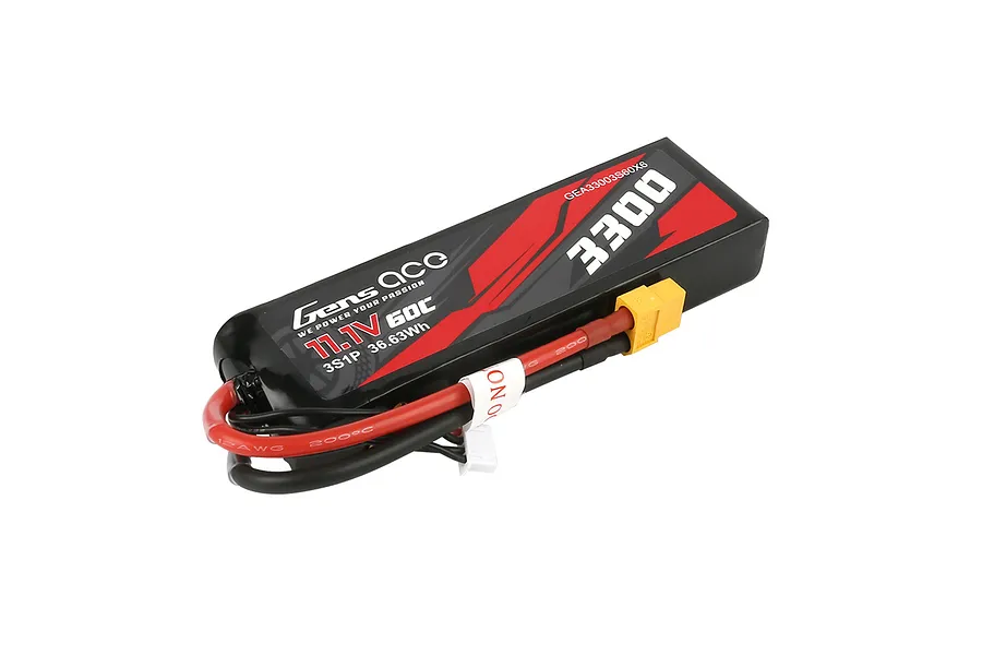 Gens Ace G-Tech 11.1V 3300mAh 60C 3S Soft Case LiPo Battery image 139104