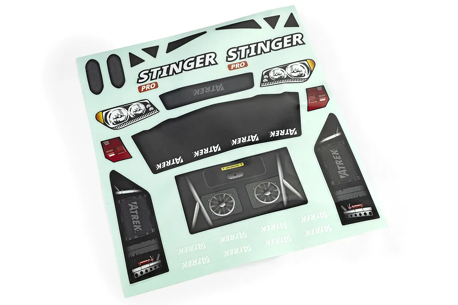 Atrek 1/10 Stinger Pro Short Course Truck Unpainted Body Shell - Clear image 139114