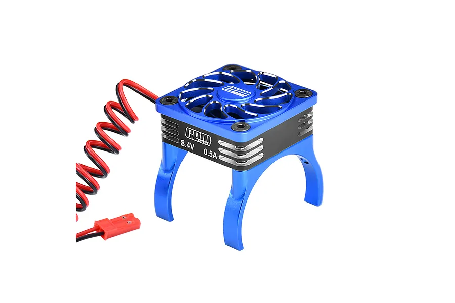 GPM Aluminium 36mm Motor Heat Sink with 20,000RPM High Speed Cooling Fan - Blue image 139157