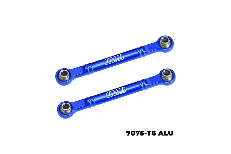 GPM Aluminium 51mm Steering Toe Links 2Pcs - Blue image 139158
