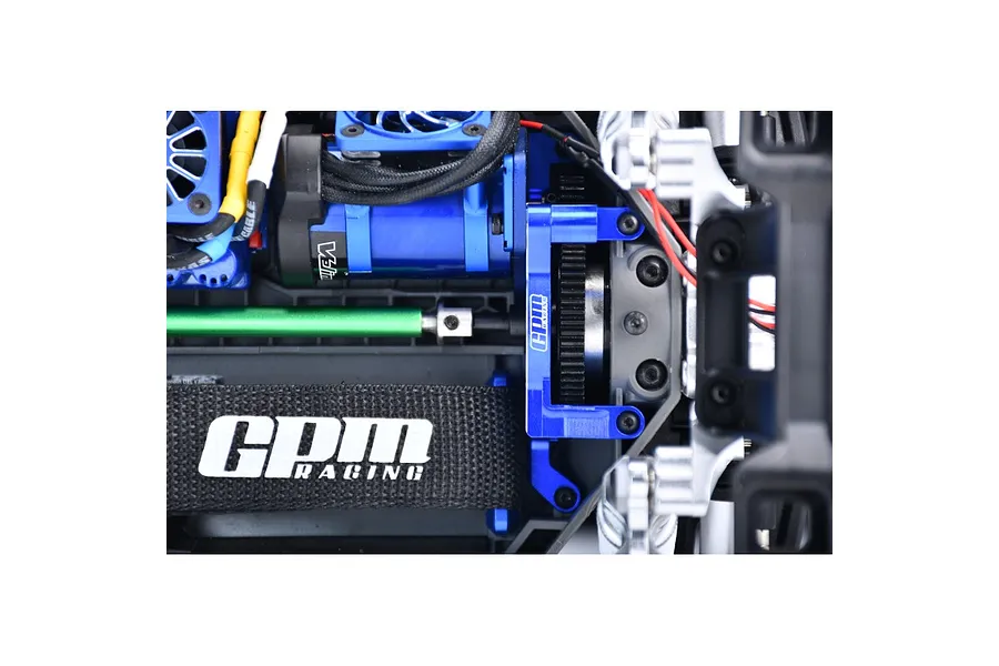 GPM Aluminium Motor Mount with Bearing - Blue image 2