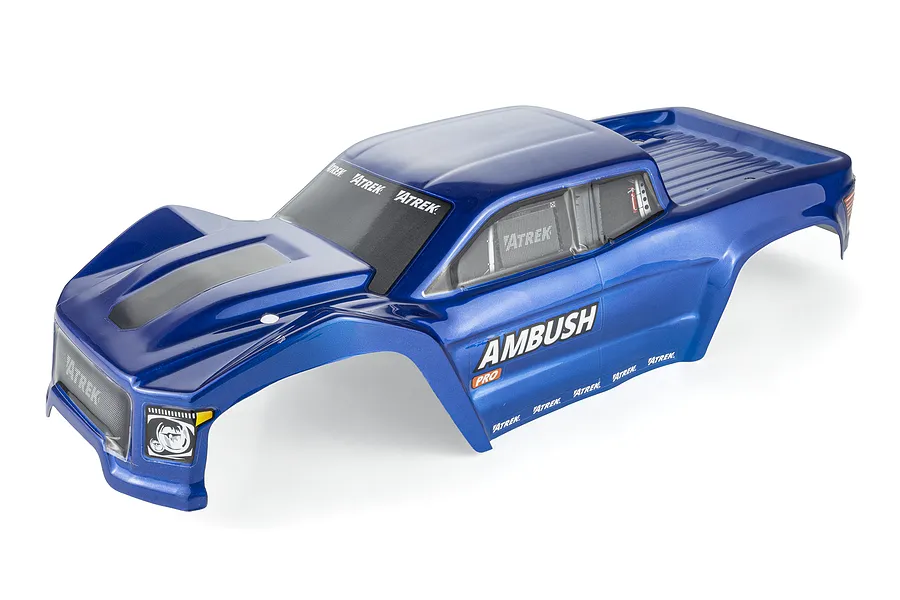 Atrek 1/10 Ambush Pro Monster Truck Painted Body Shell - Sonic Blue image 139194