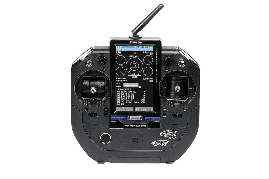 Futaba 7XC 2.4Ghz 7ch Transmitter with 2x R334SBS Telemetry Receiver and Battery image 139253