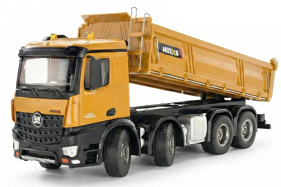 HuiNa 1536 RC Dump Truck Electric 8WD 1/14 Scale RTR - Yellow image 139328