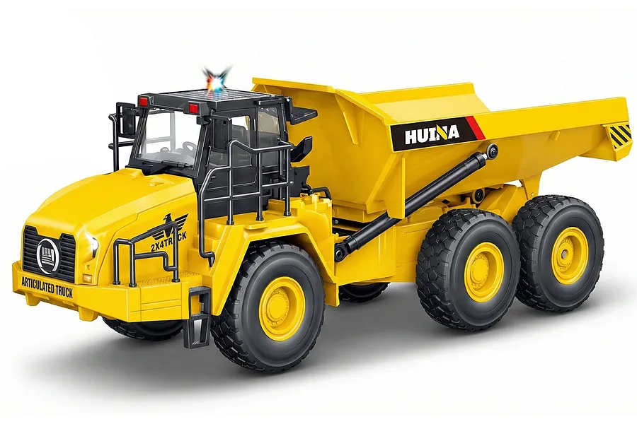 HuiNa 1553 RC Dump Truck Electric 1/16 Scale RTR - Yellow image 139358