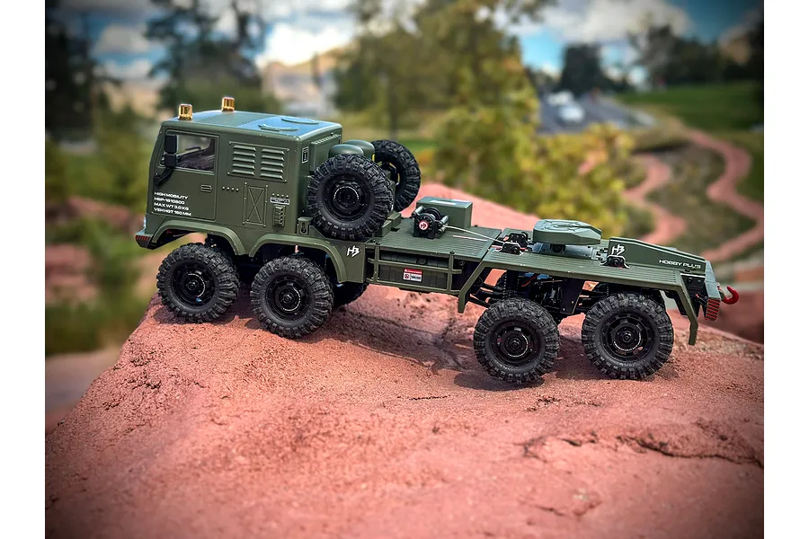 Hobby Plus CR-18P Terranaut 8X8 AWS RC Rock Crawler Electric 8WD 1/18 Scale RTR - Green image 139554