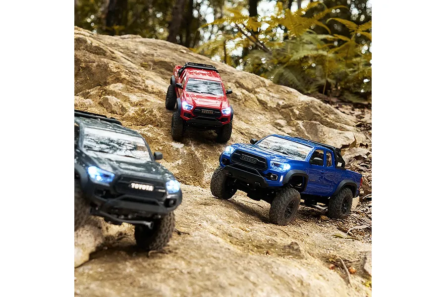 FMS FCX24M Toyota Tacoma RC Rock Crawler Electric 4WD 1/24 Scale RTR - Blue image 139631