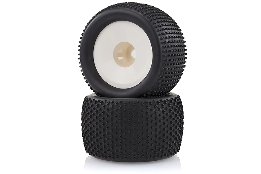 HSP 3.3&amp;quot; Off Road Tyres on White Rims - Wheels 2Pcs image 13975