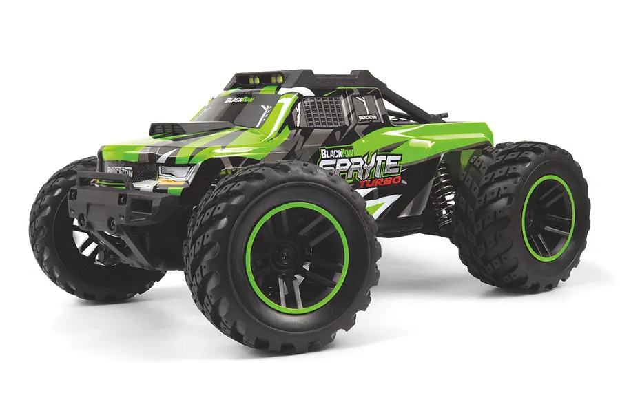 BlackZon Spryte MT Turbo RC Monster Truck Electric Brushless 4WD 1/20 Scale RTR - Green image 139852