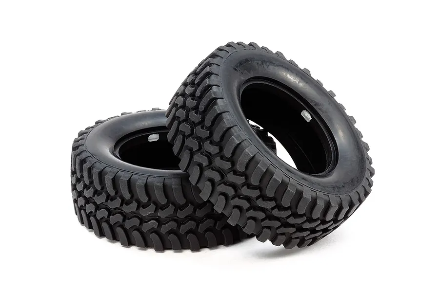 Tamiya 1/10 Mud Block Tyres 2Pcs image 140017
