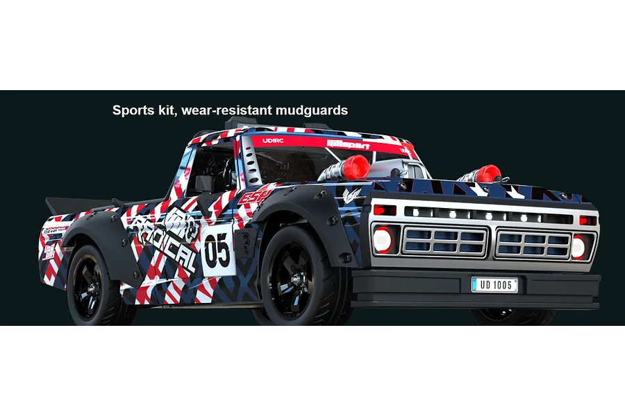UDI RC Radical RC Drift Truck Electric Brushless 4WD 1/10 Scale RTR image 140124