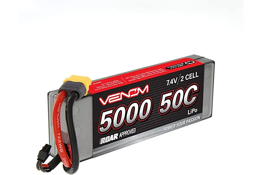 Venom 7.4V 5000mAh 50C 2S Hard Case LiPo Battery image 140140