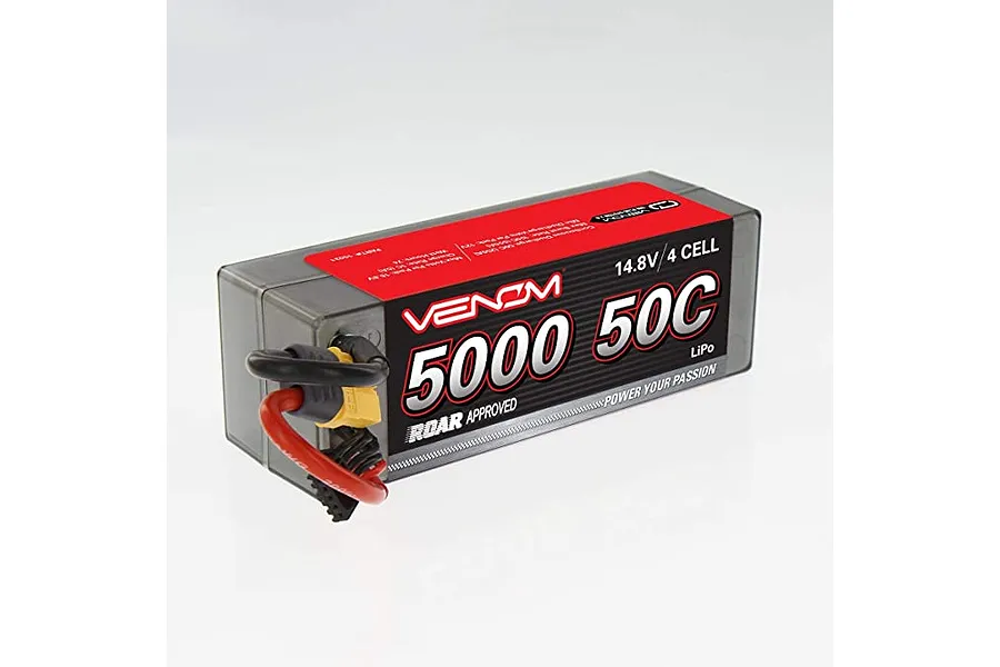 Venom 14.8V 5000mAh 50C 4S Hard Case LiPo Battery image 140145